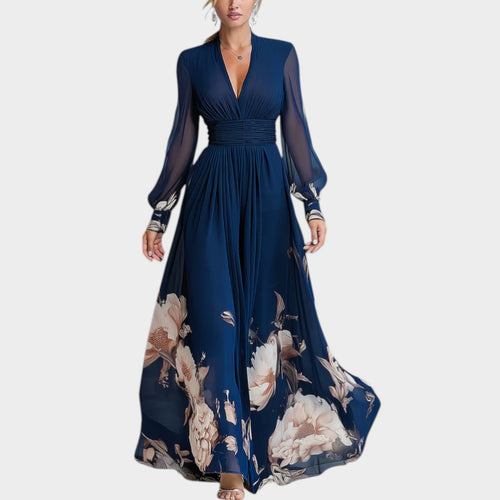 Elegant Floral Flow Maxi Dress