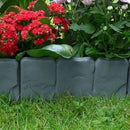 Stone-Look Garden Border Edging — 10-Piece Interlocking Set