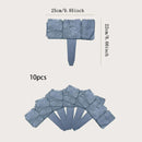 Stone-Look Garden Border Edging — 10-Piece Interlocking Set
