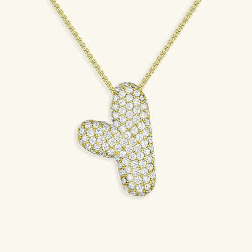 Bubble Initial Necklace