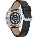 CITIZEN CZ SMART HYBRID 2ND GENERATION JX2010-04E BLACK DIAL LEATHER MENS WATCH