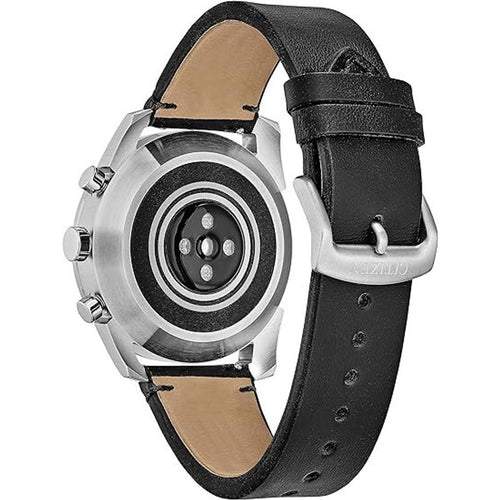 CITIZEN CZ SMART HYBRID 2ND GENERATION JX2010-04E BLACK DIAL LEATHER MENS WATCH