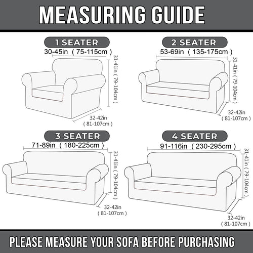 1PC Stretch Sofa Cover – Spandex Non-Slip Couch Slipcover, Washable & Pet-Friendly